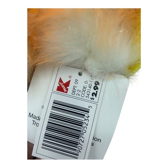 Vintage 2000 Kids of America Platypus Orange Cream Bow Duck Plush KMart 8” inch - Picture 5 of 8